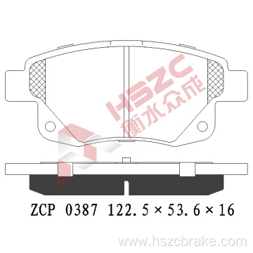 FMSI D1502 ceramic brake pad for Ford